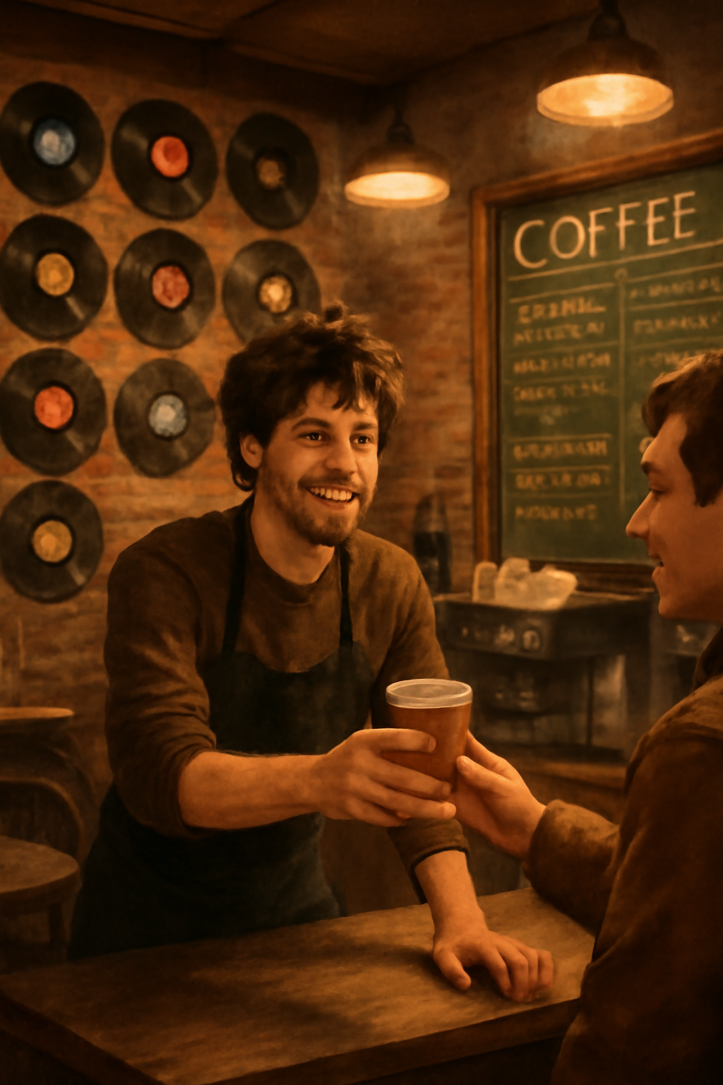 Coffee Stains and Vinyl Dreams