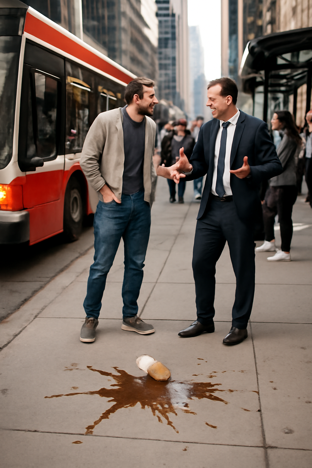 Coffee Stains and Bus Stops
