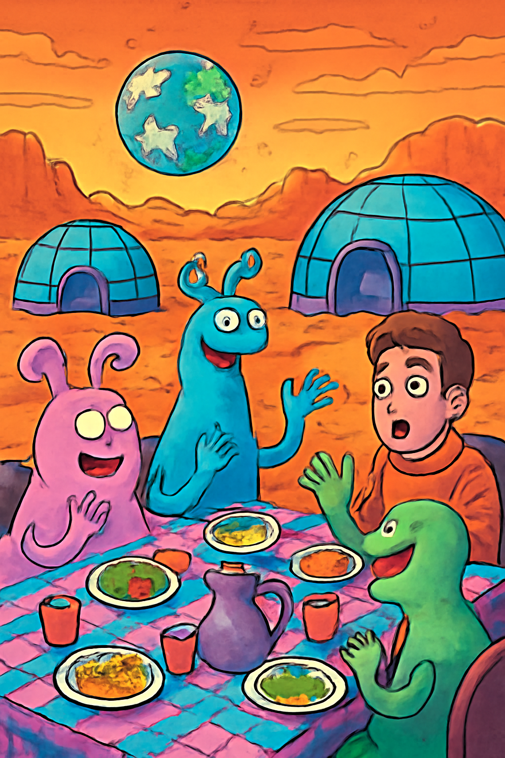 The Day Martians Invited Me Over for Lunch