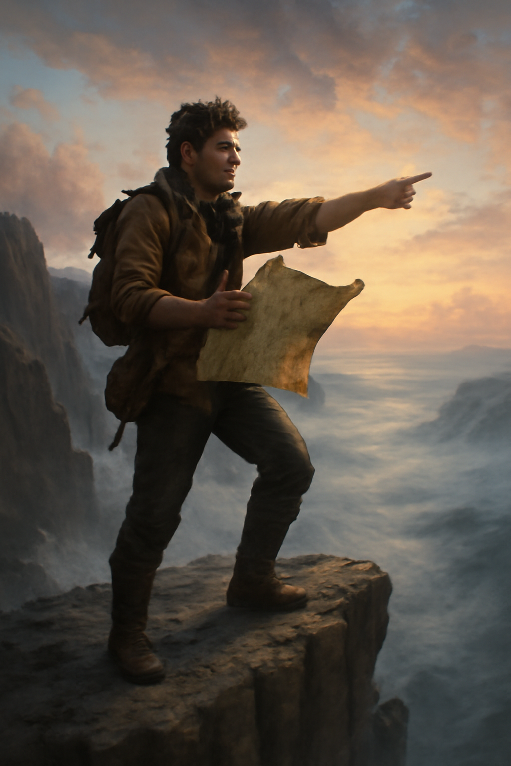 Journey Beyond the Misty Cliffs